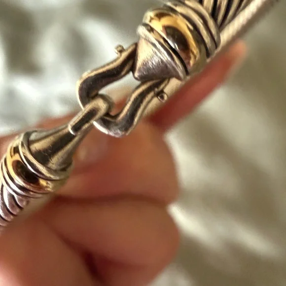 David Yurman Twisted Silver Bracelet - Picture 4 of 4